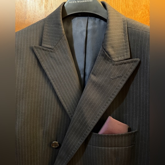 MICHAEL Michael Kors Dark Gray Pinstripe Blazer